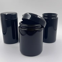 Petits pots en verre noirs de 5 g 5 ml avec couvercles à vis résistants aux UV, contenants de stockage de concentré résistants aux enfants