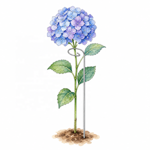 Galvanized <strong>Plant</strong> Support Ring Side Open <strong>for</strong> Potted Peony Hydrangea Rose Heavy Bloomer Garden Flower Hoop 1-5mm <strong>Wire</strong> 10-50cm 1+1 - Product Image 4