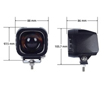 Feu de signalisation de sécurité Blue Arrow certifié EMC, 9x5W LED haute puissance IP6K9K 10-80V clignotant pour balayeuse de rue