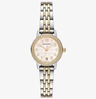 Jam Tangan Wanita MAROSERTO Logo Kustom, jam tangan berkualitas tinggi berbahan baja tahan karat warna emas, jam tangan mini, jam tangan kecil