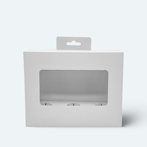 Tùy chỉnh màu sắc và kích thước cardpaper hộp cửa sổ với móc và cố định khay bên trong cho siêu thị hiển thị bao bì - Product Image 1