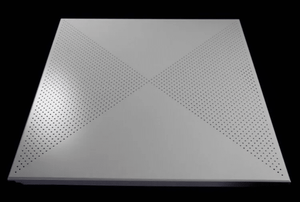 Thiết Kế Hiện Đại 0.6Mm Dày 60*60Cm Nhôm Kim Loại Trần Vuông Hình Dạng Đục Mẫu-Proof Văn Phòng Xây Dựng Trần - Product Image 3