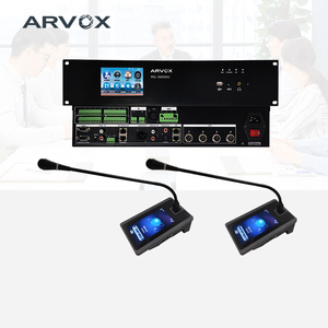 Système de conférence sans fil Microphone vidéo sans fil Système de conférence audio numérique Microphone de <span class=keywords><strong>table</strong></span> Microphone de bureau avec <span class=keywords><strong>hôte</strong></span> - Product Image 1