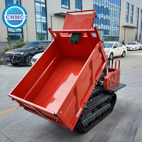 Mini tombereau chenillé agricole diesel, mini transporteur chenillé, mini tombereau chenillé de 1 tonne, chargeur de mini tombereau chenillé à vendre, neuf et d'occasion