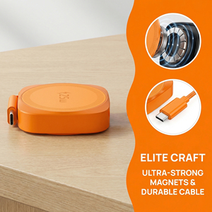 Chargeur sans fil magnétique 25W avec câble Type-C rétractable de 70 cm, chargeur rapide portable - Product Image 6