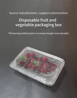 Récipients alimentaires en plastique jetables micro-ondables couvercles restauration rapide à emporter boîtes à déjeuner pour collations soupe salade fruits motif carré