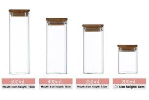 Característica ecológica Tarro de especias para alimentos de vidrio de borosilicato Tarro de almacenamiento de vidrio - Product Image 3