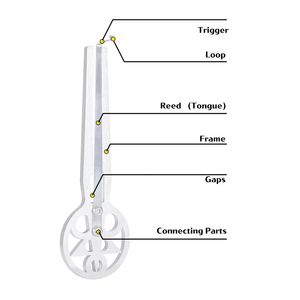 เครื่องดนตรีของเล่นเสียงพิณสำหรับใช้ในการรักษาด้วยเสียง,พิณปากแนววินเทจบำบัดด้วยเสียงสำหรับดนตรี M - Product Image 5