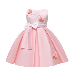 ZY005 Robes en coton pour bébés, designs tendance, nouvelle arrivée, petites robes en velours pour filles, robes de mariage pour enfants - Product Image 3