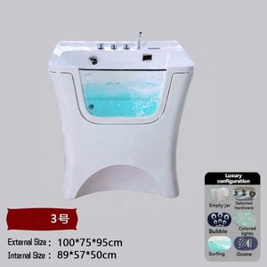 USMILEPET Pet küvet köpek sabit sıcaklık ile Spa küveti masaj küçük orta ve büyük köpekler için ozon süt banyosu - Product Image 6