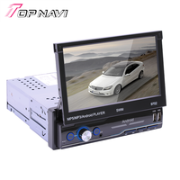 Lecteur DVD de voiture universel 7 pouces Écran tactile rétractable Multimédia MP5 BT USB FM Audio 1 Din Radio de voiture Android