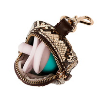 Eadoe Pochette personnalisée en cuir PU pour sucette, porte-clés, mini rangement pour pièces de monnaie et rouge à lèvres, pour les essentiels de bébé