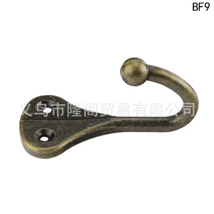 Single Hook Clothes Hook Zinc Alloy Wall Mounted <b>Rustic</b> <b>Wardrobe</b> BF9 62mm Length Anti Corrosion - Product Image 5