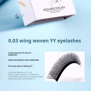 ผู้จัดจำหน่ายขนตาปลอมระดับมืออาชีพ, ขนตาปลอมคุณภาพสูง 0.03 มม. YY8 มม.-12 มม. ขนตาปลอมธรรมชาติ รับผลิตแบบ OEM/ODM - Product Image 6