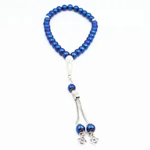 Tasbih-cuentas de cristal musulmán de alta temperatura, cordel de manos de estilo étnico árabe islámico, nuevo