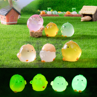 En gros Personnalisé Micro Paysage Créatif Mignon Lumineux Orange Fruits Poulet Jardinage Ornement Accessoires Ornement De Bureau