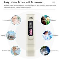 Testeur de qualité de l'eau Gemc Plage de mesure 0-9990ppm Digital TDS EC Temp Meter