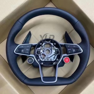 Volante de fibra de carbono YLD para Audi RS RS3 RS4 RS5 RS6 RS7 <span class=keywords><strong>S</strong></span>-<span class=keywords><strong>Line</strong></span>, modelos <span class=keywords><strong>2017</strong></span>-2020 S3 S4 S5 S6 - Product Image 3