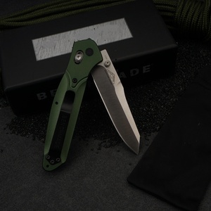 มีดพับ Osborne BM940 ด้ามอลูมิเนียมอัลลอยสีเขียว ใบมีดสแตนเลส ขนาด 3.5 นิ้ว ระบบล็อคแบ็ค ความยาวรวม 7.5 นิ้ว DIY OEM - Product Image 2