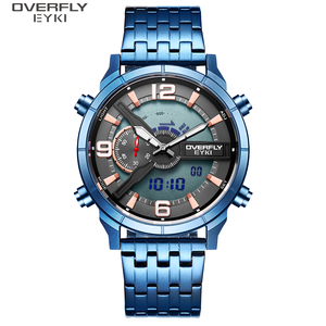 นาฬิกาข้อมืออเนกประสงค์ EYKI <span class=keywords><strong>OVERFLY</strong></span> แบบอนาล็อกและดิจิตอล แสดงเวลาสองระบบ สำหรับผู้ชาย - Product Image 5