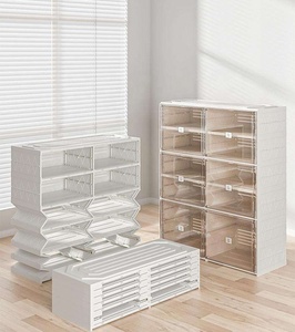 Zapatero personalizado diseño muebles de dormitorio grande bebé niños juguetes caja de plástico contenedor de almacenamiento cofre juguete de plástico para la venta - Product Image 2