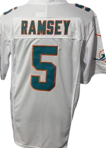Nuove Maglie da Football Americano 2025: 1 Tua Tagovailoa, 10 Tyreek Hill, 13 Dan Marino, 5 Jalen Ramsey, 17 Jaylen Waddle, Cucite - Product Image 5