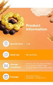 SIGNWIN Made in Taiwan mochi chewy doughnut powder for making <b>donut</b> - Product Image 4