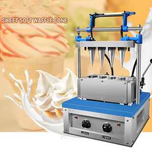 Machine à glaces en cône automatique miniature en acier inoxydable <span class=keywords><strong>Cornet</strong></span> de Glace pour lait, farine et eau 380V pour usine de fabrication - Product Image 3