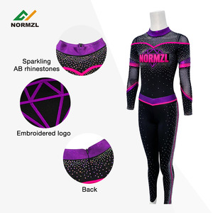 Uniformes de Animadoras de Manga Larga para Competencia, Ropa de Práctica de Animadoras, Uniformes de Animadoras Juveniles - Product Image 4