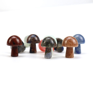Nouvel ensemble de champignons en pierre de guérison en vrac, artisanat en pierre gemme pour la décoration intérieure et les cadeaux - Product Image 4