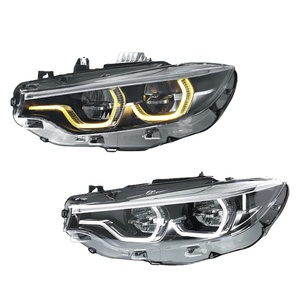 Conjunto de Faros Delanteros para Serie 4 (13-20), Modelo F32 Modificado, Luces LED de Doble Color de Alta Gama, Luces de Circulación Diurna Tipo Cuchara, Intermitentes, 12V 50W - Product Image 2