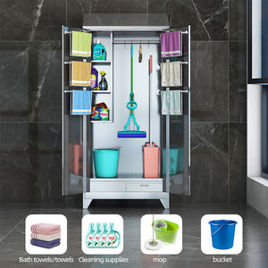 <span class=keywords><strong>Armario</strong></span> sanitario de limpieza de <span class=keywords><strong>metal</strong></span> de diseño moderno para ropa y sala limpia para dormitorio y gimnasio-Factory Outlet - Product Image 2