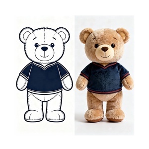 Costume <span class=keywords><strong>da</strong></span> Mascotte Personalizzato a Forma di <span class=keywords><strong>Orsacchiotto</strong></span> Colorato per Club di Calcio, Abito Cartoon per Feste, Carnevale, Halloween e Club - Product Image 1
