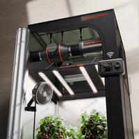 Spider Farmer 300W G3000 Lampe de culture LED à spectre complet Système de ventilation 4 pouces Ventilateur à pince 6 pouces Contrôle par application Kit complet de culture en tente 3x3