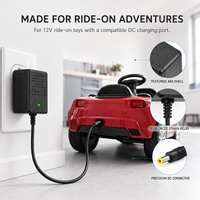 Chargeur de batterie 6V pour trottinette électrique enfant, voiture de drift, kart, chargeur de véhicule électrique de remplacement, prise DC 5,5 mm, prise US EU