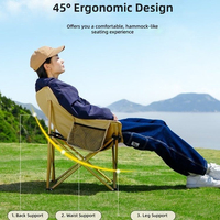 Chaise lune pliante en acier au carbone, portable, pour l'extérieur, camping, plage, loisirs, logo personnalisé disponible, vente en gros