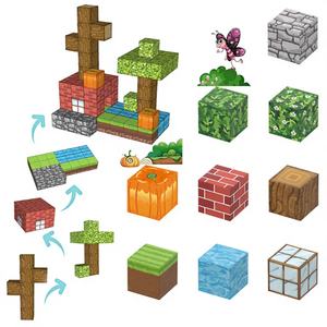 Jouets de construction créatifs 3D STEM personnalisés, blocs magnétiques puissants, produits en papier, jeux de puzzle DIY, ensembles éducatifs pour les enfants de 5 à 7 ans - Product Image 1