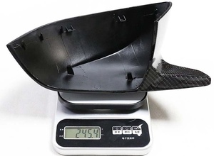 Coque de rétroviseur latéral en fibre de carbone brillante pour <span class=keywords><strong>Tesla</strong></span> Model 3 <span class=keywords><strong>S</strong></span> P85 <span class=keywords><strong>90D</strong></span> 2013+ Style de remplacement - Product Image 6