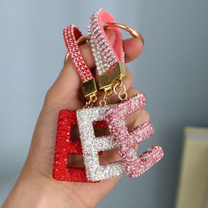 Llavero de Metal con Letras Inglesas de Cristal Colorido de Moda 2026, Llavero de Coche con Diamantes de Imitación, Juguete DIY - Product Image 2