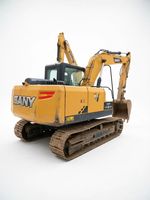 Excavatrice sur chenilles SANY SY135C d'occasion de 13,5 tonnes pour travaux moyens avec