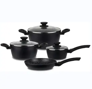 Aluminum Kitchenware home Cooker Manufacturers Wholesale Soup & Stock Pots Pots And Pans Non stick Cookware Set