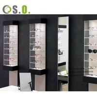 Présentoir optique en bois personnalisé pour lunettes de magasin idées de magasin meubles vitrine étagère présentoir optique