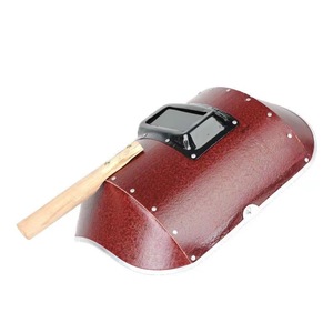 Careta de Soldadura Semiautomática Roja de Mano, Clásica, con Borde de <span class=keywords><strong>Aluminio</strong></span> Engrosado, Impermeable, Cascos de Protección - Product Image 5