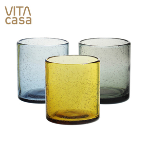 Venta al por mayor de alta calidad aceptar la impresión <span class=keywords><strong>del</strong></span> logotipo <span class=keywords><strong>del</strong></span> oem <span class=keywords><strong>ronda</strong></span> batido de leche taza de vidrio - Product Image 4