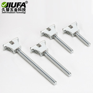JIUFA T-shaped Concealed Shelf Support <b>Bracket</b> Cold-rolled Steel Durable Cabinet Door Storage Rack Mounting Hardware - Product Image 2