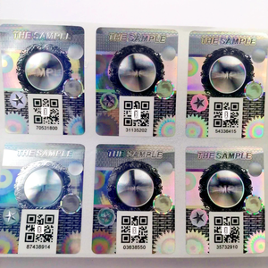 Autocollants holographiques anti-contrefaçon personnalisés exclusifs en 3D stéréoscopique dynamique arc-en-ciel, <span class=keywords><strong>code</strong></span> QR authentique à l'épreuve de la falsification - Product Image 2