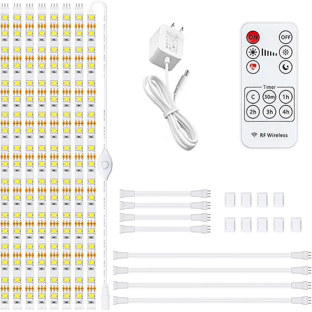 कैबिनेट रोशनी के तहत रसोई 13ft के लिए पट्टी प्रकाश का नेतृत्व किया Dimmable रिमोट कंट्रोल और एडाप्टर समय शांत सफेद पट्टी रोशनी