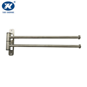 Support de rail réglable mural, accessoire de salle de bain, porte-serviettes rotatif en acier inoxydable 304 - Product Image 1