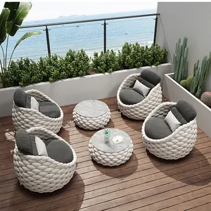 Best Selling Lazy Waterproof Furniture Set Rattan Garden Outdoor Sofa