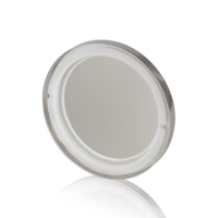 Couvre-bougie en métal plaqué nickel argenté brillant pour pots à bougies en verre pour la fabrication de bougies